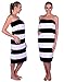 Consumable Depot %100 Cotton, Cabana, Stripe Designed Beach, Bath, Pool, Towel, Made in Turkey (Black White)