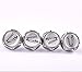 4 Pcs Separate Chrome LICENSE PLATE FRAME Bolt Screws For Jaguar
