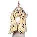 EUDORA Fashion 9 Color Animal Dachshund Dog Print Scarf Pashmina Women Scarves (Beige)
