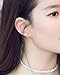 2 Pairs Invisible Clip on Earrings for Girls Women - 6mm Shell Pearls Stud Clip-ons Earring Gift Sets