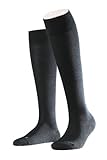 Falke Women's 1 Pair Sensitive Berlin Merino Wool Mix Anatomically Shaped L & R Knee High Sock 7.5-10 Black