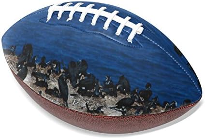LEEZONE Rugby Ball with Migratory Bird Printing