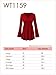 MBJ WT1159 Womens V Neck Long Sleeve Empire Waist Tunic Top L BLACK