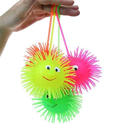 12-Pack of Flashing Panda Multi-Color LED Flashing Puffer Yo-Yo 4" Jumbo Mouse, Assorted Colors - Thumbnail 3