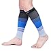 Doc Miller Compression Calf Sleeve for Men & Women, Medical Grade, 20-30mmHg Graduated Support for Running, Calf Tear, Shin Splints, Knee High, Calf Sleeves, Stripes Design, 2X-Large Size,1 Pair