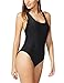 Betticoo Women's Crisscross Back One Piece Swimsuit Swimwear Bathing Suits Black L