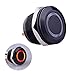 Ulincos® Momentary Push Button Switch U19D1 1NO SPST Black Metal Shell with Red LED Ring Suitable for 19mm 3/4
