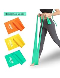Potok bandas de resistencia, 1,5 metros de calidad premium, bandas de fitness para pilates, yoga, entrenamiento de fuerza, fisioterapia y rehabilitación, para hombres y mujeres