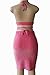 Sunfury Juniors Two Piece Outfits for Women Fall 2017 Sequin Romper Skirt Set Rosy Medium