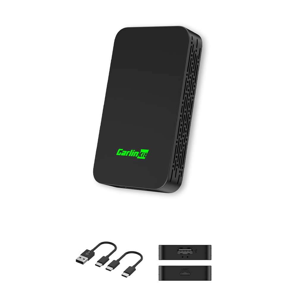Carlinkit 2026 New Upgrade 5.0 2Air Adapter，Bring Wireless CarPlay/Android Auto，Plug-and-Play ，Senseless connectivity