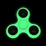 Glowing in the Dark Fidget Finger Spinner Cool Night Gadget, Perfect Stress Reducer for ADD, ADHD, Anxiety, and Autism Adult Children for Killing Time