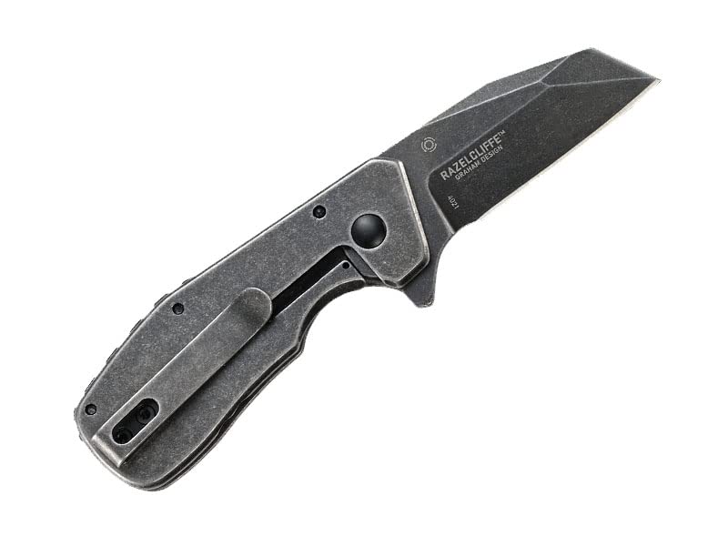 CRKT Razelcliffe Folding Pocket Knife Compact EDC Straight Edge Utility Knife with Stainless