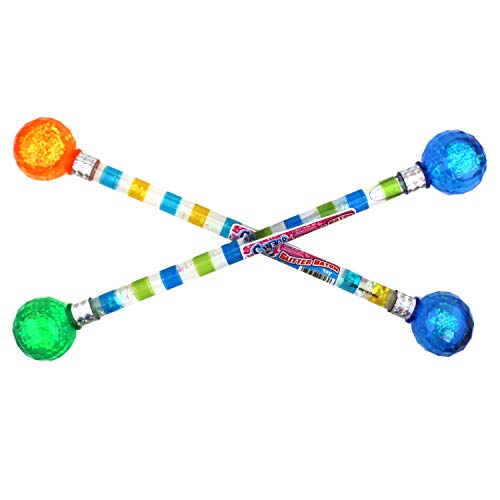 15" Long Cheerleader Baton Sticks Glitter Baton (6 Pack) Twirling for