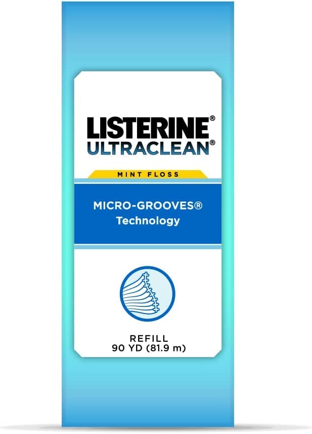 Listerine Ultraclean Waxed Dental Floss, ShredResistant, & Textured