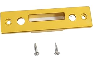 LXAUTOPCH Billet Aluminum Rear Sliding Moonroof Cover Latch, Sunroof Lock Rev 2 F Retainer 84900118 Compatible with Chevy Traverse, GMC Acadia, Buick Enclave(Rev2 gold)