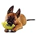 Nerf Dog Blitz Squeak Football Outdoor Dog Toy, 7 Inch Dog Football Squeaking Toy for Medium and Large Breeds, Green