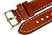 JP Leatherworks Men's M121-Tan-22 22mm Panerai Style Leather Tan Watch Band
