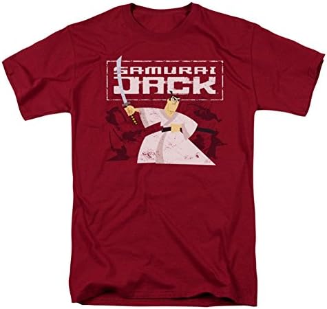 Samurai Jack Men's Swords Drawn T-Shirt Red