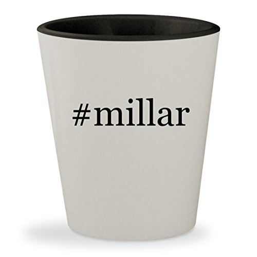 #millar - Hashtag White Outer & Black Inner Ceramic 1.5oz Shot Glass