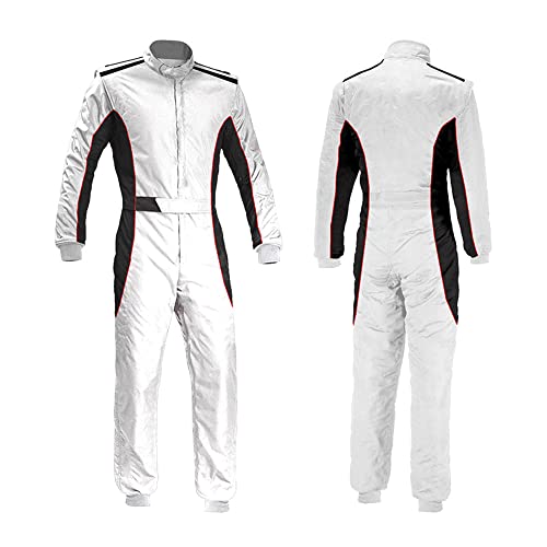 thumbnail image 2 of Jueshanzj One-Piece Kart Racing Suit - Polyester Track Suit With Quilting, Elastic Cuffs & Adjustable Belt 2 of 11