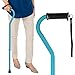Vive Walking Cane for Women, Men, Elderly - Patented Offset Grip - Lightweight Adjustable Walking Aid with a Non-Slip Tip - Sturdy Balancing Mobility Aid for Seniors, Supports Up to 250lbs