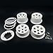 Xmax Racing White Front and Rear Wheel and Beadlock Rim for 1/5 HPI ROVAN KM Baja 5B SS