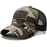 VIONLAN American Flag Baseball Cap - Adjustable Low Profile, Cotton Blend, Embroidered Flag Patch (Fits 21-24") - View #7