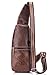 BULLCAPTAIN Genuine Leather Men Bags Shoulder Sling Crossbody Bag Casual Mens Chest Bag Travel Hiking Backpack