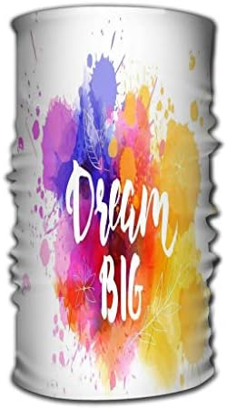 Outdoor Multifunctional Headwear Sports Surfing Man Sports Ocean Wave Magic Scarf dream big hand lettering phrase watercolor imitation color splash floral leaves abstract decoration modern calligraphy