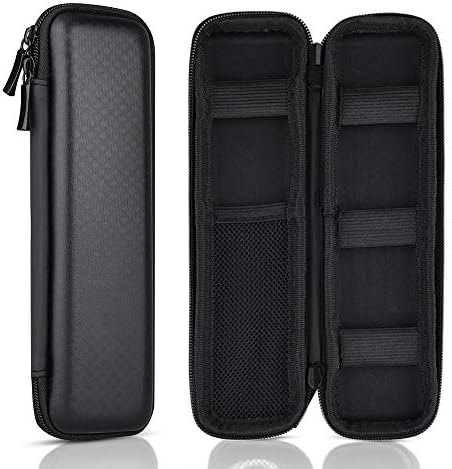 KUUQA Black Hard Pencil Case EVA Hard Shell Pen Case Holder