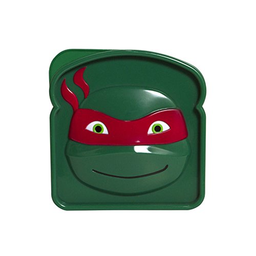 Nickelodeon Teenage Mutant Ninja Turtle Sandwich Sav'r, Sandwich Box for Kids Lunch Snacks, Go Snack Storage Container, Colors May Vary, 1 PK