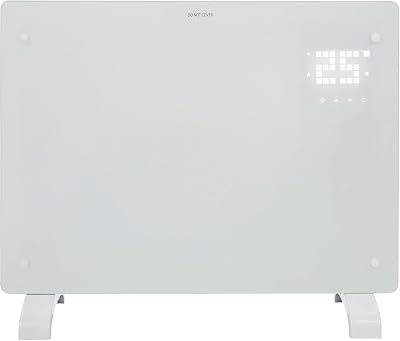 Devola 1000W WiFi Glass Panel Heater Open Window Detection White