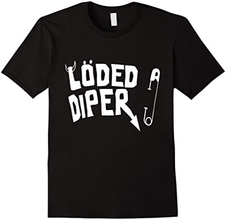 Men's Loded Diper Tshirt For Young, Kid Medium Black