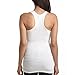 Women's Long Ribbed Rib Racerback Tank Top Cotton Stretch Quality Tunic Basic