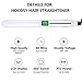 Flat Iron for Hair, HOCOSY Hair Straightener and Curler 2 in 1 with Digital LCD Display, Adjustable Temperature & Rapid Heating, Dual Voltage, Auto Shut Down, 1 Inch, White