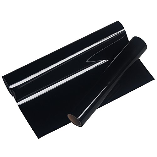 VINYL FROG 0.8x5' PU Black Iron On Heat Transfer Vinyl Rolls HTV