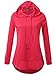 JayJay Women Lace Up High Low Sweat Casual Long Sleeve Hoodie Lightweight Sweatshirt