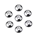 NBEADS 100 Pcs 6mm Metal Spacer Beads, 304 Stainless Steel Flat Round Metal Loose Beads Smooth Crafting Beads Supplies for Bracelets Necklace DIY Jewelry Making, Stainless Steel Color