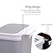 KARYHOME Hanging Trash Can,Small Cabinet Kitchen Trash Can, Garbage Can for Kitchen Cupboard with Automatic Return Lid,Grey