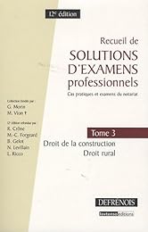 Recueil de solutions d'examens professionnels