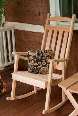 Amazon Com Cedar Classic Front Porch Rocker Stained Amish Made