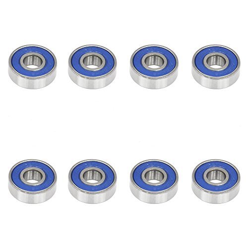 TRIXES 8 Frictionless ABEC 9 Sealed Skateboard Roller Skate Bearings