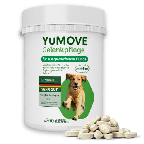 TESTSIEGER Gelenktabletten Hund 2–7 Jahre – 300 Tabletten ActivEase