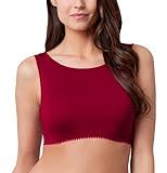 Second Base Demi Cami - Janet Women's L Red Wine