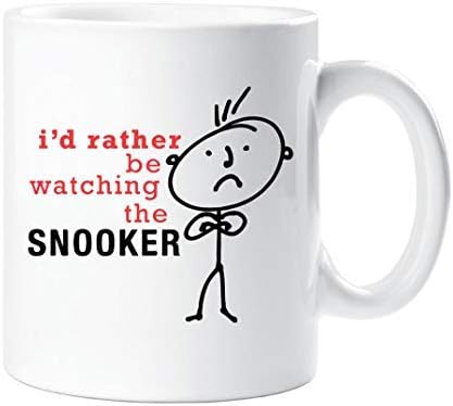Mens I'd Rather Be Watching Snooker Mug Cup Novelty Friend Gift Valentines Gift Dad Friend Boyfriend Brother Uncle