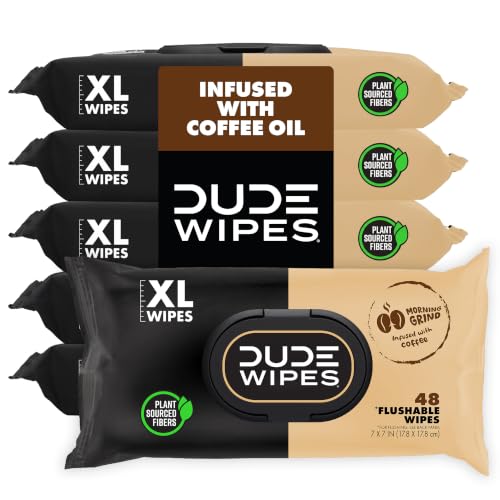 DUDE Wipes Morning Grind Adult Flushable Wipes