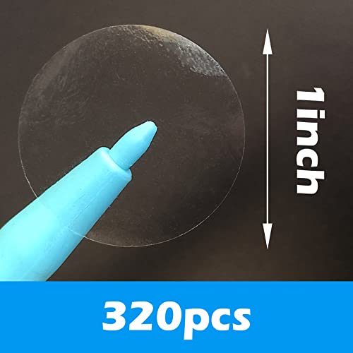 Clear Tamper Evident Stickers Package Security Seals 1 inch Transparent Round Labels Tamper