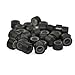 E-TING 1000pcs 5mm Dark Brown Color Silicone Lined Micro Rings Links Beads Linkies for I Bonded Tipped Hair Extensions