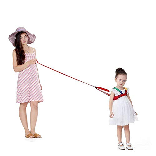 2 in 1 Baby Walking Safety Harness Reins Toddler Leash for 0-5 Years Kids (Yellow&Green)