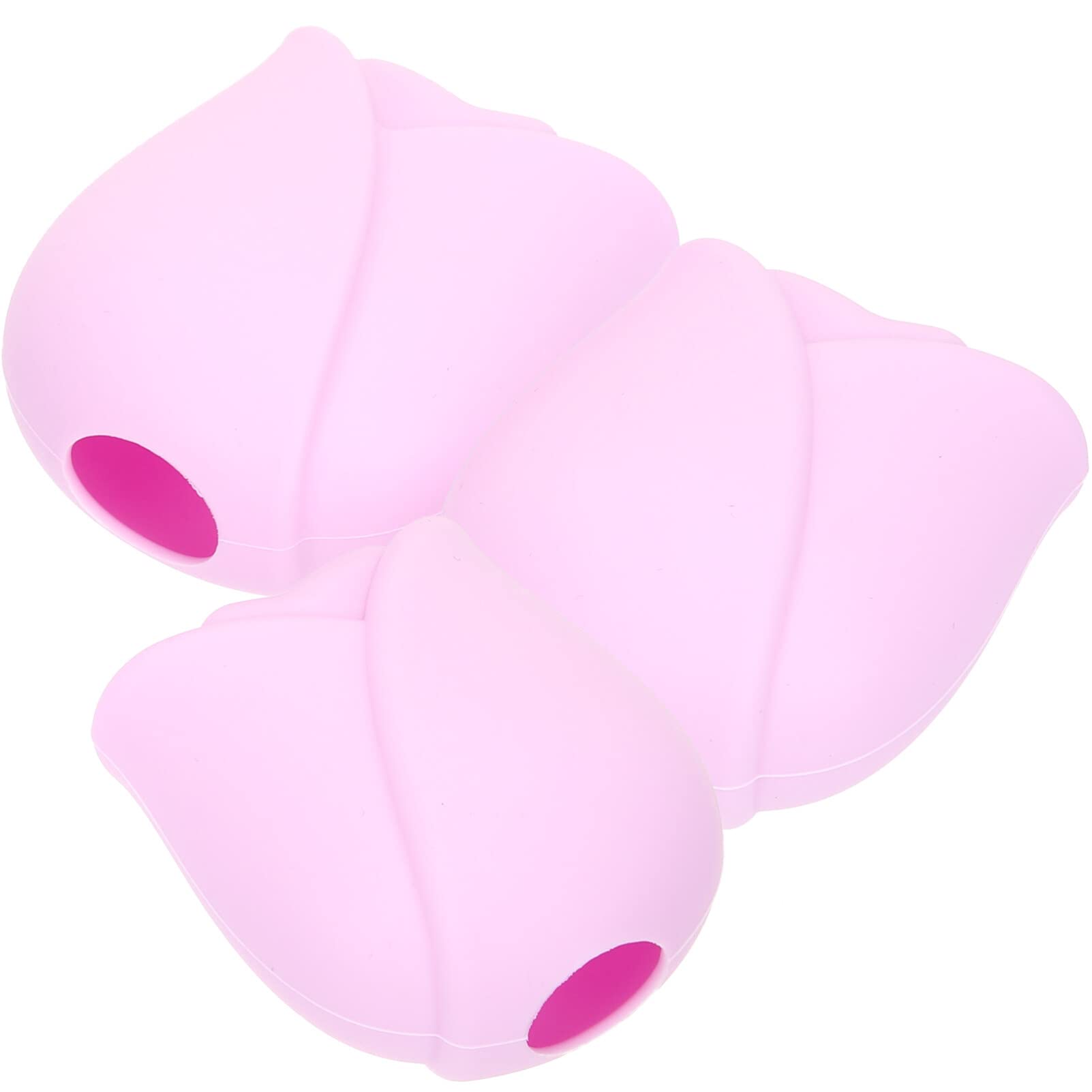 Ipetboom Silicone Makeup Brush Covers 3-Pack - Ventilated Dust Protectors for Travel and Storage Fits Powder Brushes Easy to Clean and Wear-Resistant